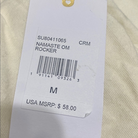 NWT Namaste Cream Women's Tank Top - Picture 4 of 5
